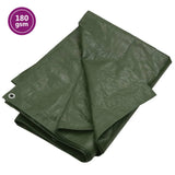 Tarpaulin 180 g/m 6x12 m Green HDPE 151541