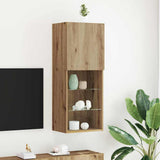 TV Cabinet Set Artisan Oak 40.5 x 30 x 102 cm Engineered Wood 863088