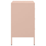 Bedside Cabinet Pink 36x39x68 cm Steel 843080
