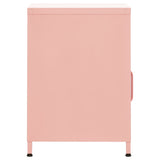 Nightstands 2 pcs Pink 35x35x51 cm Steel 3095218