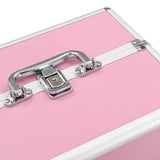 Make-up Case 22x30x21 cm Pink Aluminium 91830
