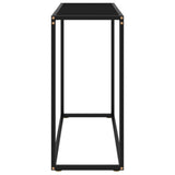 Console Table Black 80x35x75 cm Tempered Glass 322808