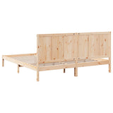 Extra Long Bed Frame without Mattress 200x220 cm Solid Wood 3309263