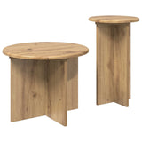 Side Table Set 2 pcs Artisan Oak 45 x 35 cm Engineered Wood 8001036
