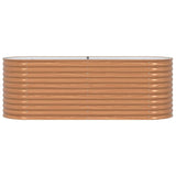 Garden Raised Bed Brown 240 x 80 x 81 cm Steel 42011327