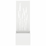 Garden Privacy Screen White 50 x 150 cm Cold-rolled steel 876463
