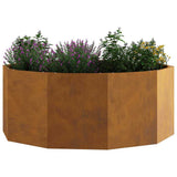 Planter Rusty 90 x 90 x 35 cm Weathering Steel 883737