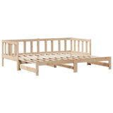 Daybed with Trundle and Drawers without Mattress 80x200 cm 3302181