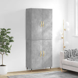 Highboard Concrete Grey 69,5x34x180 cm Engineered Wood 3195663