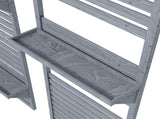 Wall Mounted Plant Stands Set of 2, Fir Wood Flower Stand with Shelves and Slatted Trellis for T3398P325123