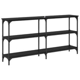 Console Table Black Oak 150 x 29 x 75 cm 882219