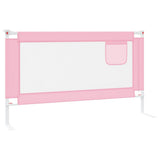 Toddler Safety Bed Rail Pink 140x25 cm Fabric 10201
