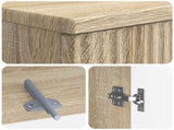3 Piece Bathroom Cabinet Set ARNHEM Sonoma Oak Engineered Wood 3417443