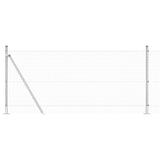 Welded Wire Fence with Concrete Base 50 x 1 m 3352354