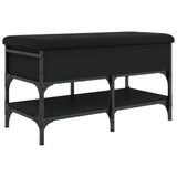 Shoe Bench Black 82x42x45 cm Engineered Wood 835192