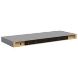 Floating Wall Shelves 4 pcs Grey 60x23.5x3.8 cm MDF 323855