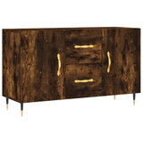 Sideboard Smoked Oak 100x36x60 cm Engineered Wood 828153