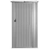 Garden Shed Grey 118.5x97x209.5 cm Galvanised Steel 150900