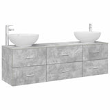 Bathroom Furniture Set 3 pcs Concrete Grey 49.5 x 44.5 x 65 cm 3405894