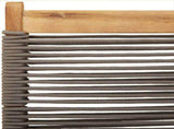 Folding Garden Chairs 6 pcs Grey Solid Wood Acacia 3214632