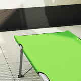 Folding Camping Bed Dark green 62 x 194 x 42 cm Oxford fabric 42003120