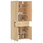 Highboard Sonoma Oak 69.5x34x180 cm Engineered Wood 3199868