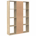 Room Divider/Book Cabinet Sonoma Oak 100x24x140 cm Engineered Wood 800444