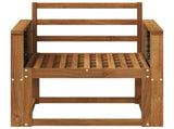 Outdoor Middle Sofa Solid Acacia Wood Natural 3438823
