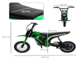 24V Electric Motorbike with Twist Grip Throttle, Music, Horn, 12" Pneumatic Tyres, 16km/h Max Speed T3398P348401