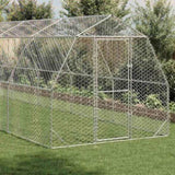 Chicken Run 2.5x12x2.25 m Galvanised Steel 3328520