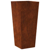 Garden Planter 35x35x75 cm Weathering Steel 851092