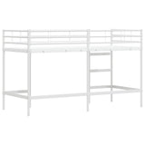 Kids'Loft Bed Frame White 74.5 x 190 cm Steel 42020766