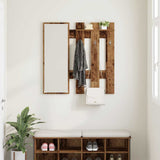 Wall-Mounted Coat Rack Wall-mounted Old Wood 100 x 10 x 100 cm 874513