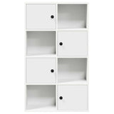 Bookcase White 60x24x101.5 cm Engineered Wood 860391