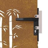 Garden Gate 85 x 75 cm Powder-coated steel Black Lockable 153232