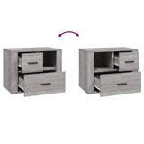 Bedside Cabinet Grey Sonoma 60x36x45 cm Engineered Wood 816742