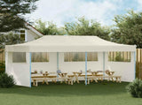 Party Tent Folding Cream 291 x 580 x 315 cm Oxford Fabric 42023651