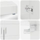 Bathroom Furniture Set TULUM 2 pcs High Gloss White 3398018