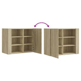 Wall Cabinet Sonoma Oak 75x35x60 cm Engineered Wood 848425