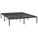 Metal Bed Frame without Mattress Black 160x200cm 350849
