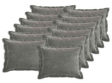 Cushion Cover 12 pcs HOUTEN Dark Grey 50 x 50 cm 919143