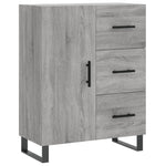 Highboard Grey Sonoma 69.5x34x180 cm Engineered Wood 3199839