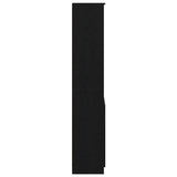 Highboard Black Oak 50x35x180 cm Engineered Wood 3328463