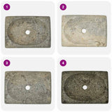 Sink Grey 50x35x10 cm Marble 149167