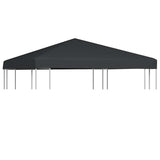 Gazebo Top Cover 310 g/m 3x3 m Grey 44781