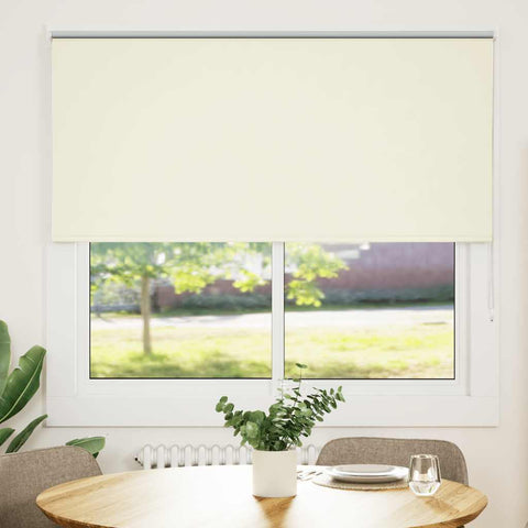 ZNTS Roller Blind Blackout Off White 165x130 cm Fabric Width 161.6 cm Polyester 4011635