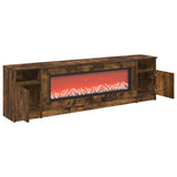 Electric Fireplace Smoked Oak 165 x 28.5 x 47 cm 8021187
