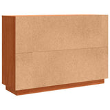 Sideboard Wax Brown 110 x 34 x 75 cm Solid Pine Wood 869889