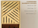 Multi-Storage Bamboo Door Bathroom Cabinet - Natural Finish T3398P423557