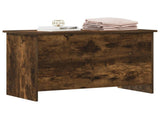 Storage Chest Smoked Oak 80 x 40 x 50 cm Engineered Wood 8011263